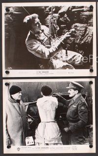 9p808 X THE UNKNOWN 3 8x10 stills '57 Dean Jagger & Edward Chapman!