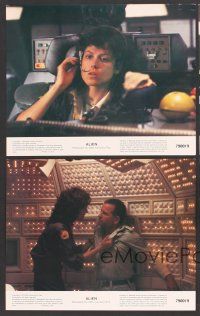 9p590 ALIEN 8 8x10 mini LCs '79 Ridley Scott, Tom Skerritt, Sigourney Weaver, Yaphet Kotto!