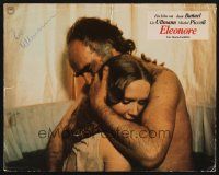 9r074 LIV ULLMANN signed German LC '75 close up with Michel Piccoli from Leonor!