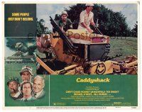 9r044 CADDYSHACK signed LC #4 '80 by Chevy Chase, who's on tractor with Bill Murray on golf course!