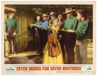 9r064 SEVEN BRIDES FOR SEVEN BROTHERS signed LC #5 '54 by Russ Tamblyn, who's with Jane Powell!