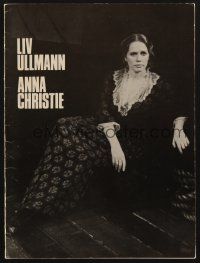 9r004 ANNA CHRISTIE signed program '77 by Liv Ullmann, Mary McCarty, Robert Donley AND John Lithgow