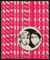 9r005 ANYTHING GOES signed program '80 by BOTH Ginger Rogers AND Sid Caesar!