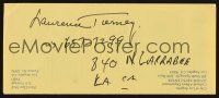 9r085 LAWRENCE TIERNEY signed festival brochure '91 he wrote his name, address & phone number!
