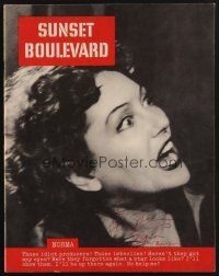 9r002 GLORIA SWANSON signed program '50 filled with great images from Sunset Boulevard!