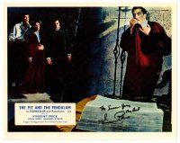 9r252 VINCENT PRICE signed color English FOH LC '61 from The Pit and the Pendulum!