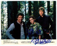 9r233 RETURN OF THE JEDI signed 8x10 mini LC '83 by BOTH Carrie Fisher AND Mark Hamill!
