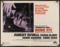 9s378 BADGE 373 1/2sh '73 Robert Duvall is a tough New York ex-cop w/a gun in his sock & no badge!