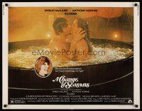 9s423 CHANGE OF SEASONS 1/2sh '80 sexy image of Bo Derek & Anthony Hopkins in hot tub!