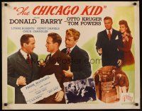 9s424 CHICAGO KID 1/2sh '45 Don Red Barry, Otto Kruger, Tom Powers, Lynne Roberts!