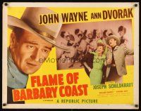 9s472 FLAME OF BARBARY COAST 1/2sh R50 John Wayne & sexy Ann Dvorak, Joseph Schildkraut!