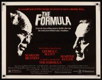 9s478 FORMULA 1/2sh '80 Marlon Brando, George C. Scott, directed by John G. Avildsen!