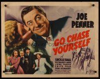 9s495 GO CHASE YOURSELF style A 1/2sh '38 Joe Penner Richard Lane, Lucille Ball behind bars!