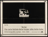 9s497 GODFATHER int'l 1/2sh '72 Marlon Brando & Al Pacino in Francis Ford Coppola crime classic!
