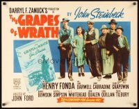 9s502 GRAPES OF WRATH 1/2sh R56 Henry Fonda, Jane Darwell, John Steinbeck, John Ford classic!
