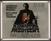 9s563 KIDNAPPING OF THE PRESIDENT 1/2sh '80 William Shatner, unthinkable, but it could happen!