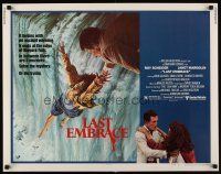 9s572 LAST EMBRACE style B 1/2sh '79 Roy Scheider, directed by Jonathan Demme, Niagara Falls!