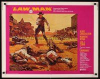 9s582 LAWMAN 1/2sh '71 Burt Lancaster, Robert Ryan, Lee J. Cobb, directed by Michael Winner!