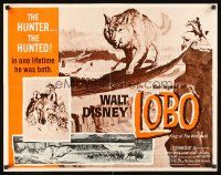 9s585 LEGEND OF LOBO 1/2sh R72 Walt Disney, King of the Wolfpack, cool art of wolf being hunted!