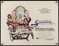 9s602 LOVES & TIMES OF SCARAMOUCHE 1/2sh '76 McMacken art, Michael Sarrazin & sexy Ursula Andress!