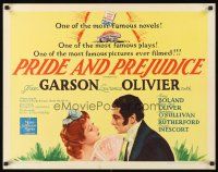 9s689 PRIDE & PREJUDICE 1/2sh R62 Laurence Olivier & Greer Garson, from Jane Austen's novel!