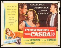 9s690 PRISONERS OF THE CASBAH 1/2sh '53 dazzling, desirable, and deadly sexy Gloria Grahame!