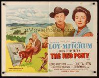 9s704 RED PONY 1/2sh R57 Robert Mitchum is Myrna Loy's ranch hand, written by John Steinbeck!