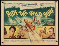 9s715 RIDE THE WILD SURF 1/2sh '64 Fabian, ultimate poster for surfers to display on their wall!
