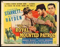 9s724 ROYAL MOUNTED PATROL 1/2sh '41 Charles Starrett & Russell Hayden are two great thrill stars!