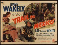 9s775 TRAIL TO MEXICO style B 1/2sh '46 Jimmy Wakely plays his guitar for pretty senorita!