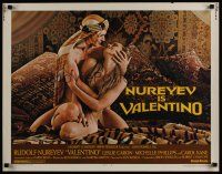 9s784 VALENTINO 1/2sh '77 great image of Rudolph Nureyev & naked Michelle Phillips!