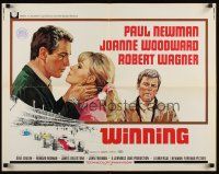 9s804 WINNING 1/2sh '69 Paul Newman, Joanne Woodward, Indy car racing art by Howard Terpning!