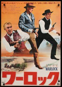 9s331 WARLOCK Japanese R67 cowboys Henry Fonda & Richard Widmark, Anthony Quinn!