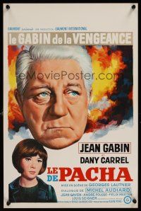 9t636 LE PACHA Belgian '69 Georges Lautner directed, Jean Gabin, Dany Carrel!