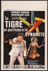 9t670 ORCHID FOR THE TIGER Belgian '66Claude Chabrol,art of spy Roger Hanin & sexy Margaret Lee!