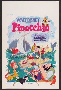 9t676 PINOCCHIO Belgian R80s Disney classic fantasy cartoon, wooden boy who wants to be real!