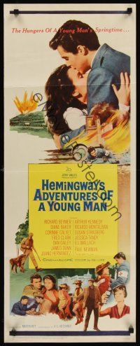 9t012 ADVENTURES OF A YOUNG MAN insert '62 Ernest Hemingway, Richard Beymer, Diane Baker
