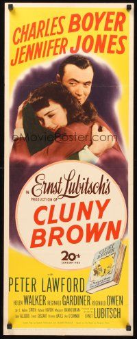 9t075 CLUNY BROWN insert '46 Charles Boyer, Jennifer Jones, Lawford, directed by Ernst Lubitsch!
