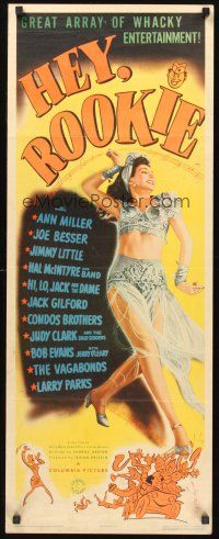 9t196 HEY ROOKIE insert '43 best different full-length artwork of sexy dancer Ann Miller!