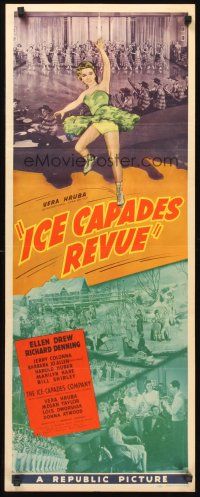 9t215 ICE CAPADES REVUE insert '42 art of ice-skating Vera Hruba Ralston + dance production scenes!