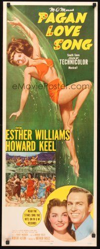 9t332 PAGAN LOVE SONG insert '50 full-length art of sexiest Esther Williams swimming underwater!