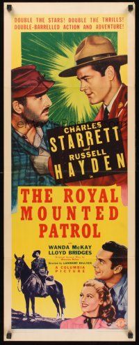 9t365 ROYAL MOUNTED PATROL insert '41 Charles Starrett & Russell Hayden, two great thrill stars!