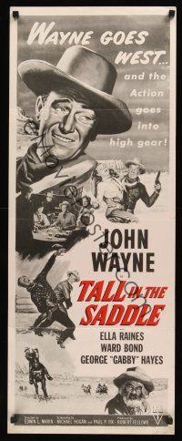 9t400 TALL IN THE SADDLE insert R53 great images & artwork of big John Wayne & Gabby Hayes!