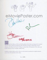 9w005 ART OF THE HUNCHBACK OF NOTRE DAME signed limited edition book '96 by four of the creators!