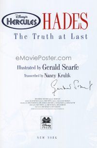 9w006 HERCULES HADES THE TRUTH AT LAST signed limited edition book '97 by illustrator Gerald Scarfe!