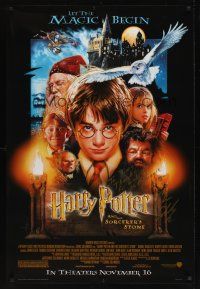 9w059 HARRY POTTER & THE PHILOSOPHER'S STONE advance signed 1sh '01 by director Chris Columbus!