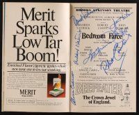 9w030 BEDROOM FARCE signed playbill '79 by John Lithgow, Mildred Natwick, Robert Coote & 4 others!