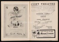 9w032 CANDIDA signed playbill '46 by BOTH Marlon Brando AND Katharine Cornell!