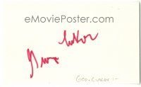 9w240 GEORGE CUKOR signed 3x5 card '80s you can frame it with a photograph!