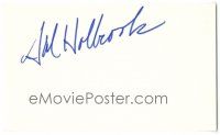 9w242 HAL HOLBROOK signed 3x5 card '80s you can frame it with a photograph!